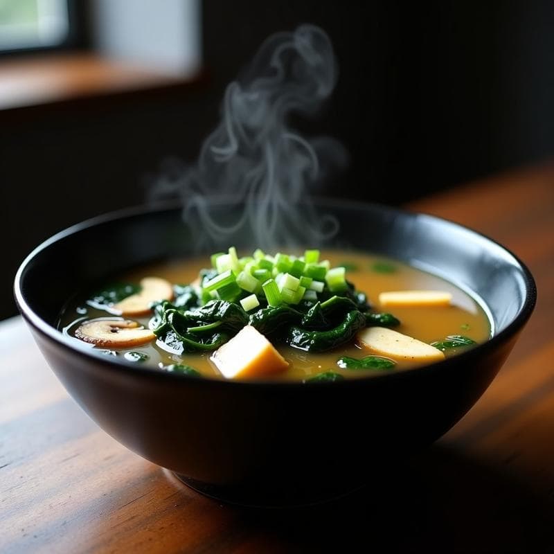 Sopa de Miso con Verduras Umami: Receta Rápida en Airfryer con Toque Japonés
