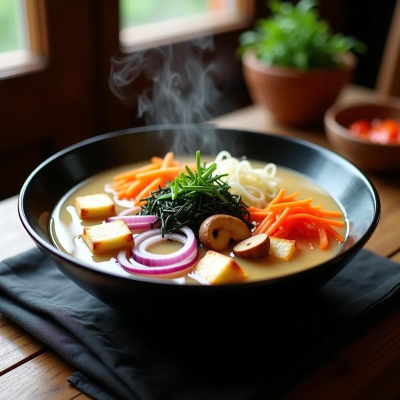 Sopa de Miso con Verduras Wok: Receta Express en 15 Minutos con Toque Japonés
