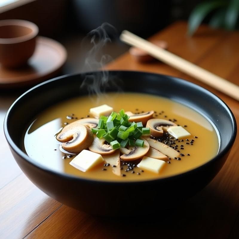 Sopa de Miso y香菇 (Xiang Gu): Receta Japonesa en Olla Exprés con Toque Umami