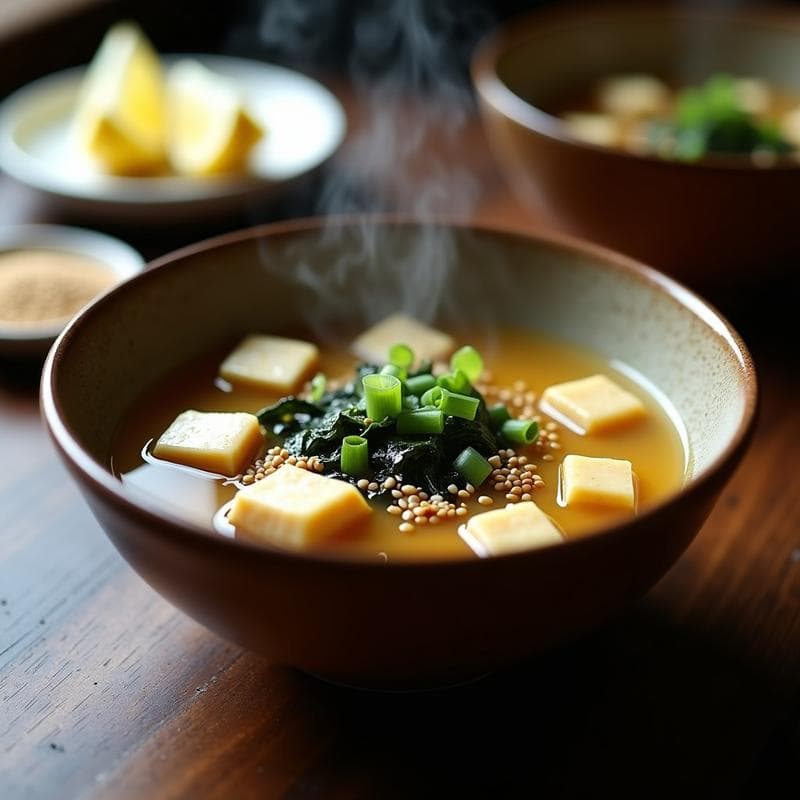 Sopa de Miso y Zaatar: Receta Umami Express con Toque Árabe en 15 Minutos