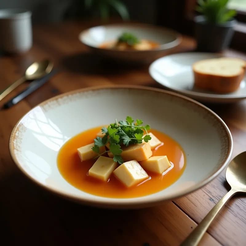 Sopa Misoshiro Vegana con Tofu Sedoso: Receta Japonesa en 15 Minutos con Alto Contenido en Proteína