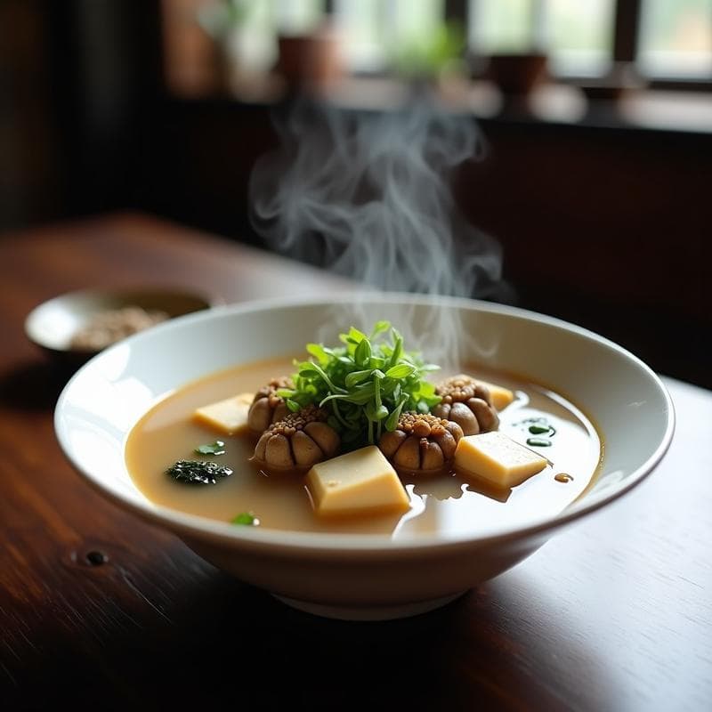 Sopa de Misoshiru con Champiñones Shimeji: Receta Japonesa Tradicional en Olla Express