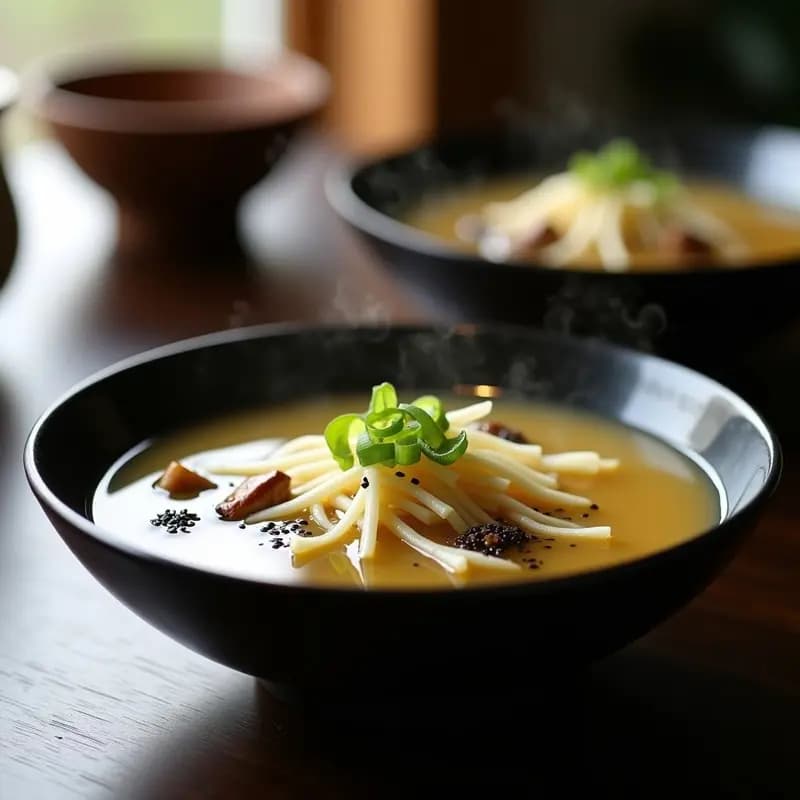 Sopa de Misoshiru con Espárragos y Hongo Shiitake: Receta Japonesa Digestiva y Detox