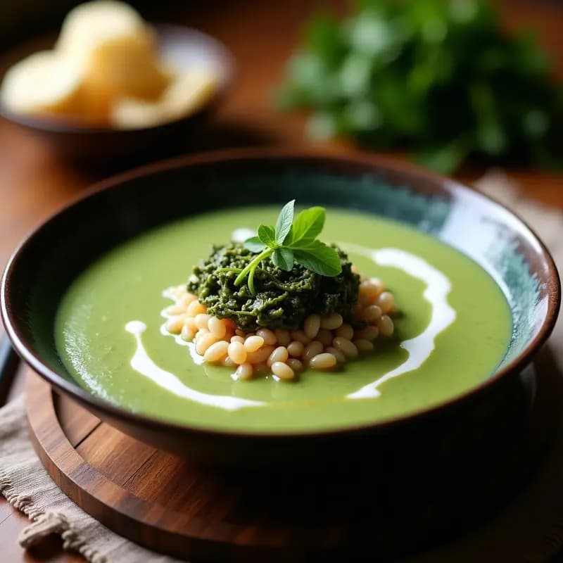 Sopa de Misoshiru con Espirulina y Recortes de Hongos Shiitake: Receta Japonesa Superalimentada en 15 Minutos