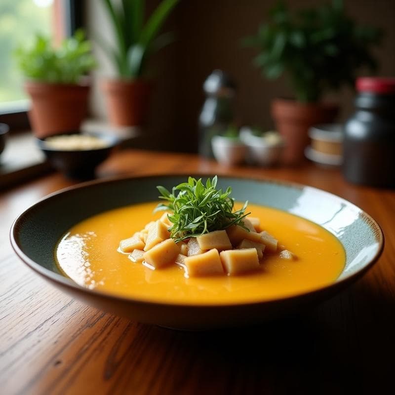 Sopa de Misoshiru con Tofu de Semillas de Cáñamo: Receta Japonesa Alta en Proteína y Keto