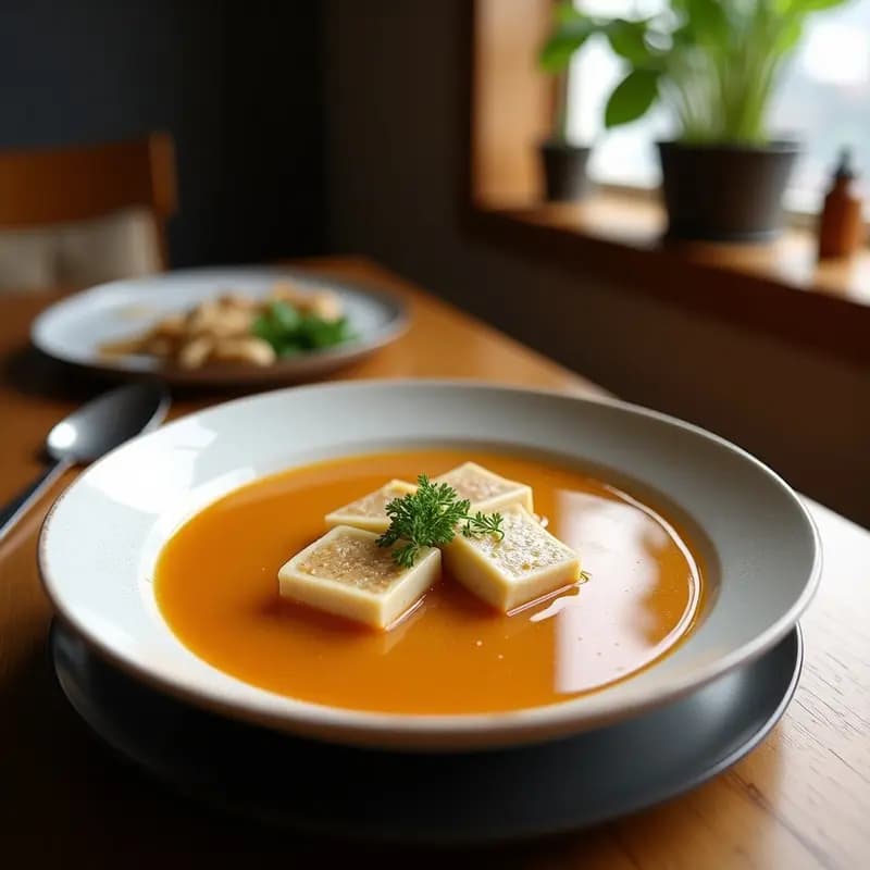 Sopa de Misoshiru con Tofu y Hongos Shimeji: Receta Tradicional Japonesa Keto y Sin Gluten
