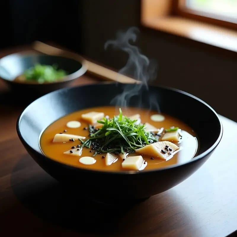 Sopa de Misozuke y Algas: Receta Japonesa Fermentada con Toque Umami