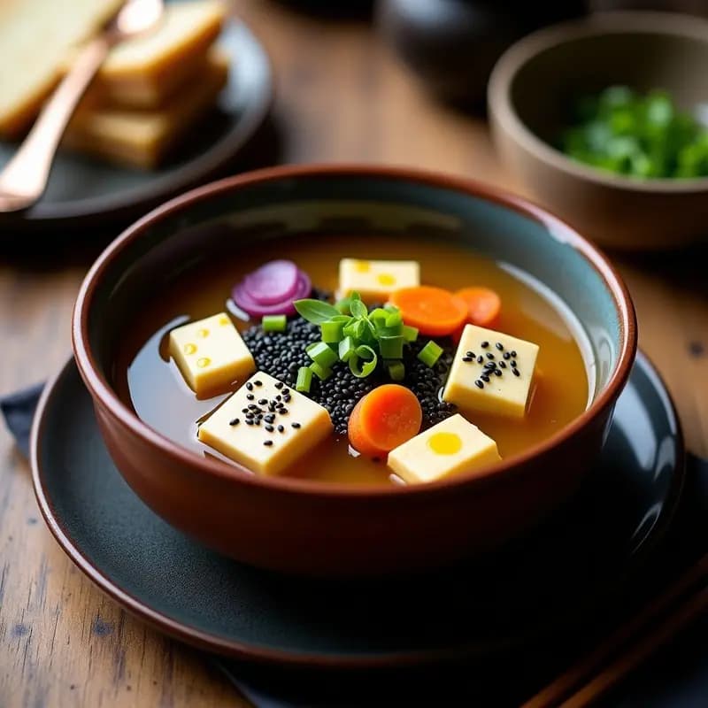 Sopa de Misozuke y Tofu: Receta Japonesa Fermentada y Digestiva en Olla Lenta