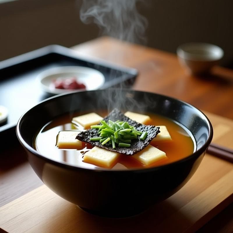 Sopa de Misozuki con Tofu Ahumado y Rábanos Daikon: Receta Japonesa de Invierno en 20 Minutos
