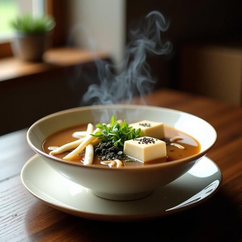 Sopa de Misso con Tofu Sedoso y Hongos Enoki: Receta Vegana en Olla Exprés Antiestrés