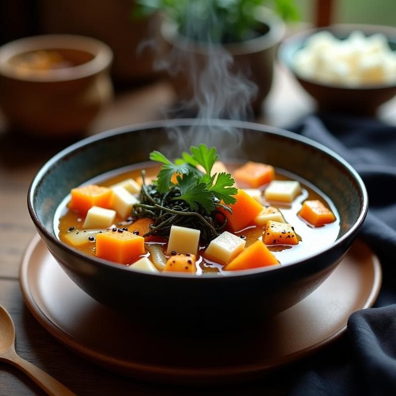 Sopa Misso de Verduras y Tofu: Receta Japonesa Reconfortante y Sin Gluten