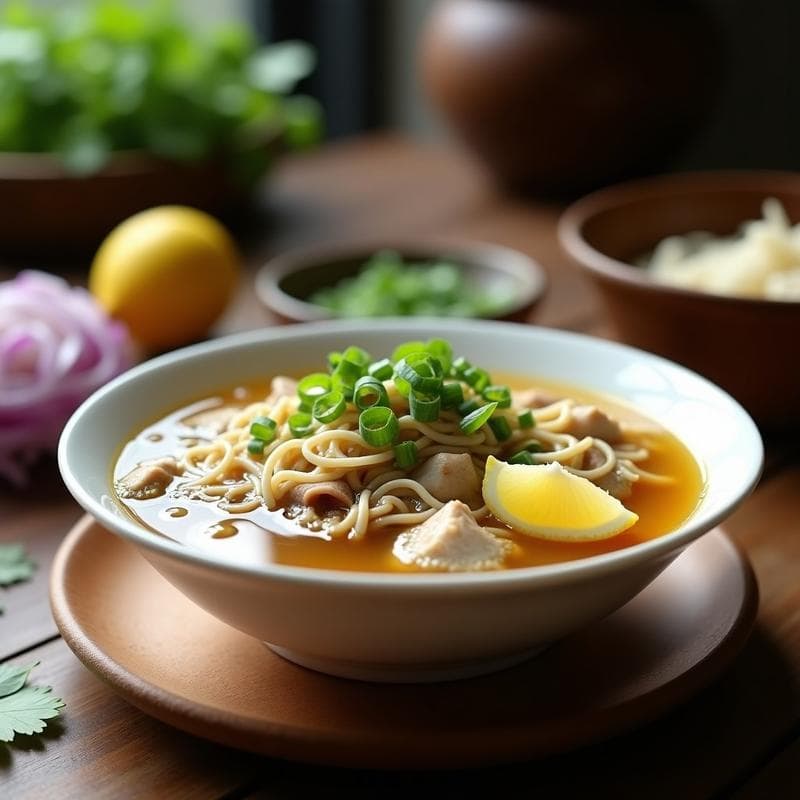 Sopa de Misua con Hongos Enoki y Jengibre: Receta Filipina Ligera en 15 Minutos