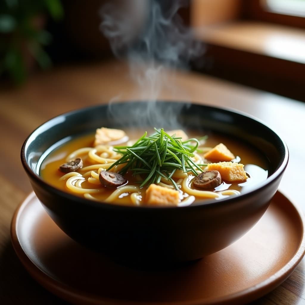 Sopa de Misua con Hongos Shitake y Tofu: Receta Filipina Vegana y Reconfortante