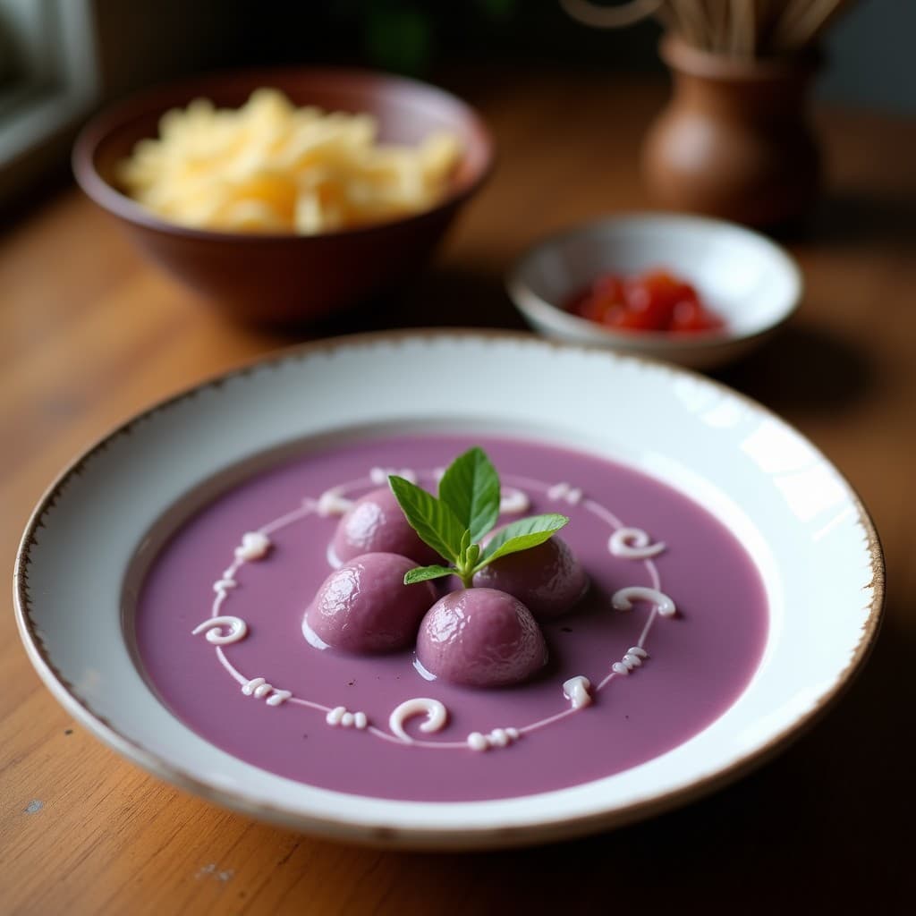 Sopa de Ñame Morado y Leche de Coco: Receta Antillana en Thermomix