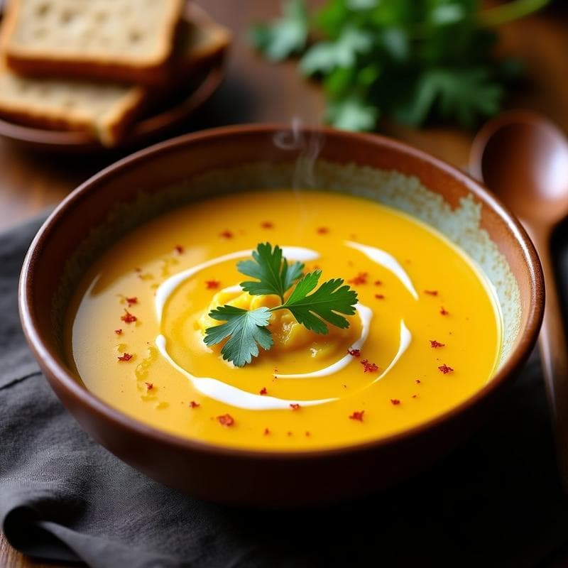 Sopa de Ñame y Puerro con Aromas de Azafrán: Receta Africana Vegana y Reconfortante