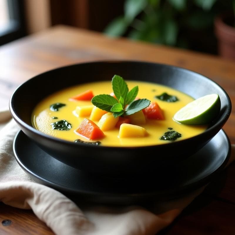 Sopa Peruana de Pallares con Huacatay: Receta Tradicional Vegana en Olla Express