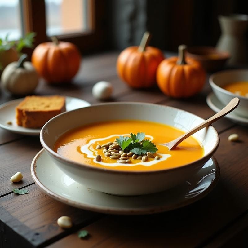 Sopa de Pan de Jengibre y Calabaza Butternut: Receta de Invierno en Olla Lenta