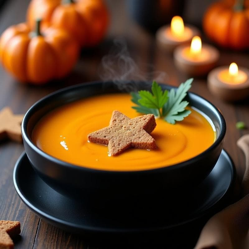 Sopa de Pan de Jengibre y Calabaza Kabocha: Receta de Halloween Sin Gluten en Thermomix