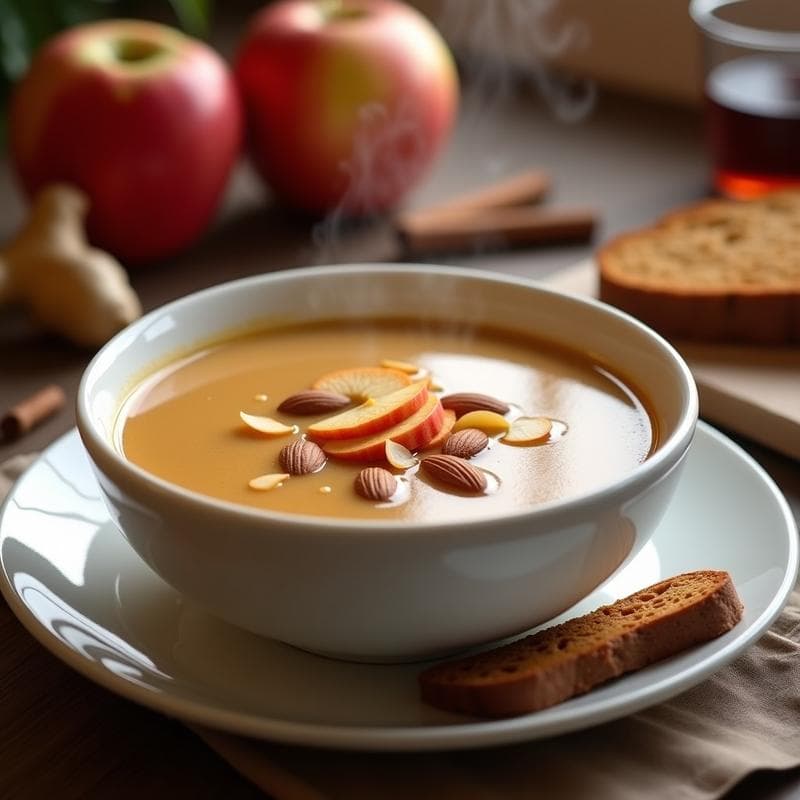 Sopa de Pan de Jengibre y Manzana: Receta Alemana Reconfortante en Thermomix