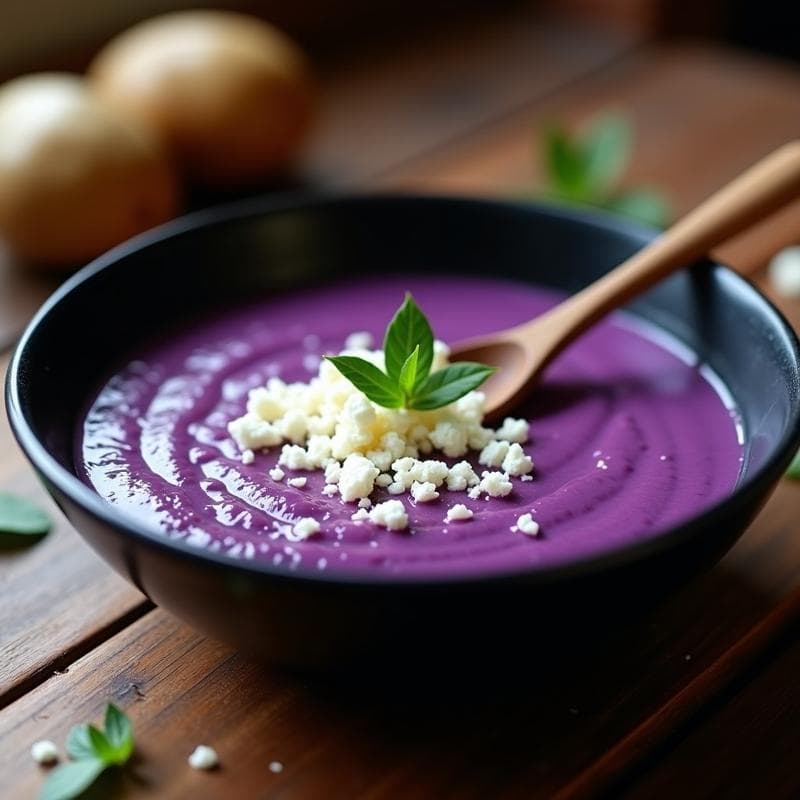 Sopa de Papa Purple Peruana en Airfryer: Receta Rápida y Alta en Antioxidantes