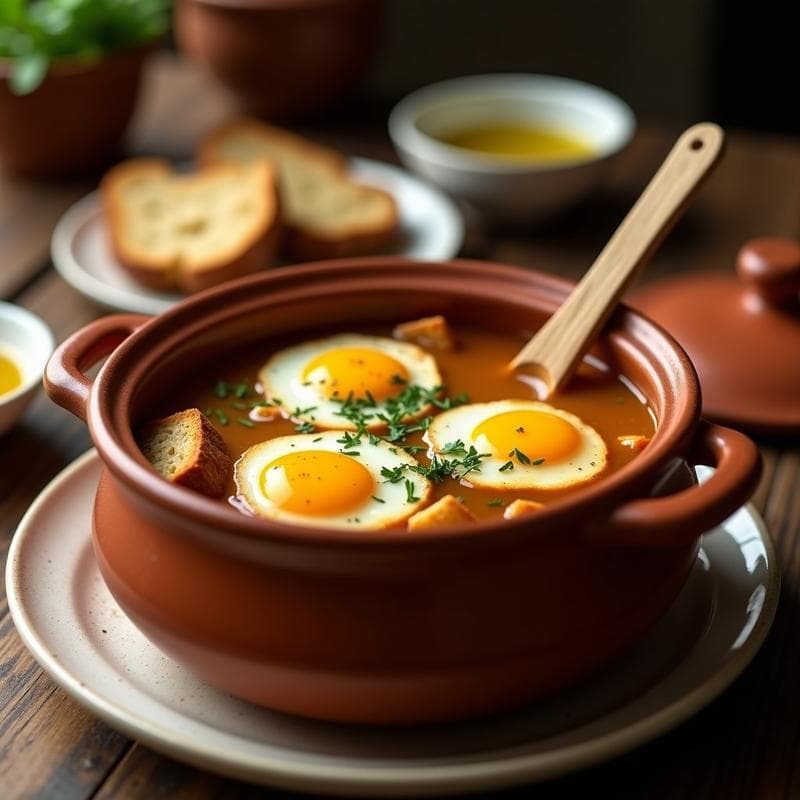 Sopa Pendeja Andaluz: Receta Tradicional con Pan y Huevos en 25 Minutos