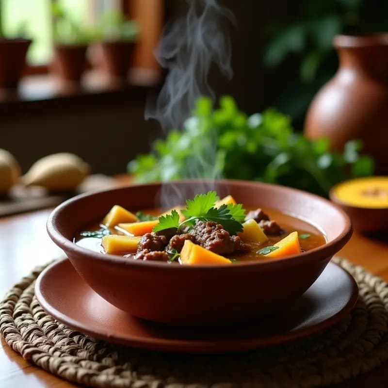 Sopa de Pentol de Yuca y Carne de Res: Receta Colombiana en Olla Lenta y Alta en Energía