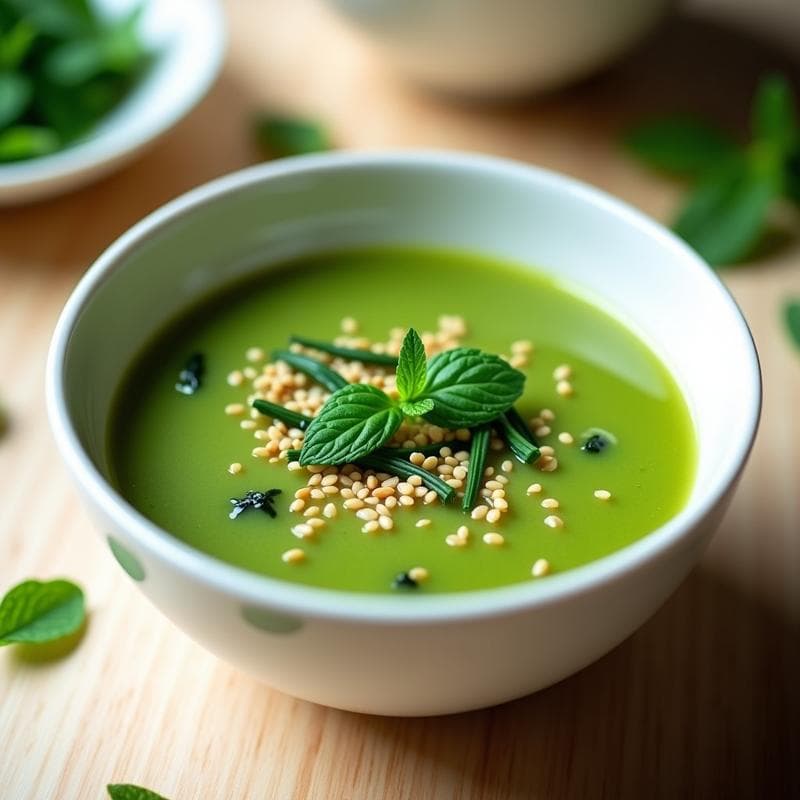 Sopa Fría de Pepino y Algas Wakame: Receta Libanesa Refrescante en 10 Minutos