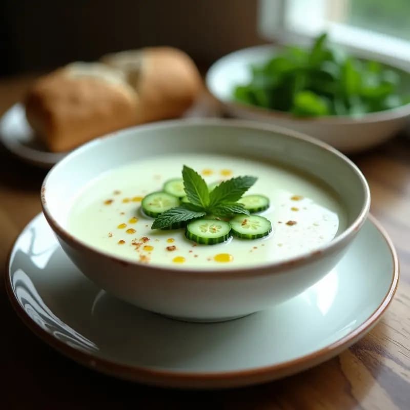 Gazpacho Blanco de Pepino y Yogur: Receta Fresca y Ligera en 10 Minutos
