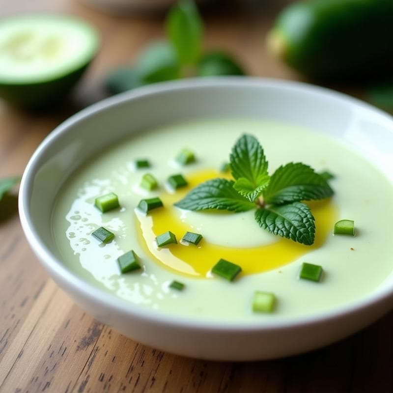 Sopa de Pepino y Yogur Griego: Receta Fresca y Digestiva en 10 Minutos