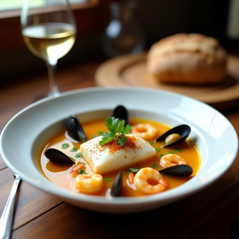 Sopa de Pescado con Azafrán y Ñoras: Receta Vasca Tradicional en Olla Exprés
