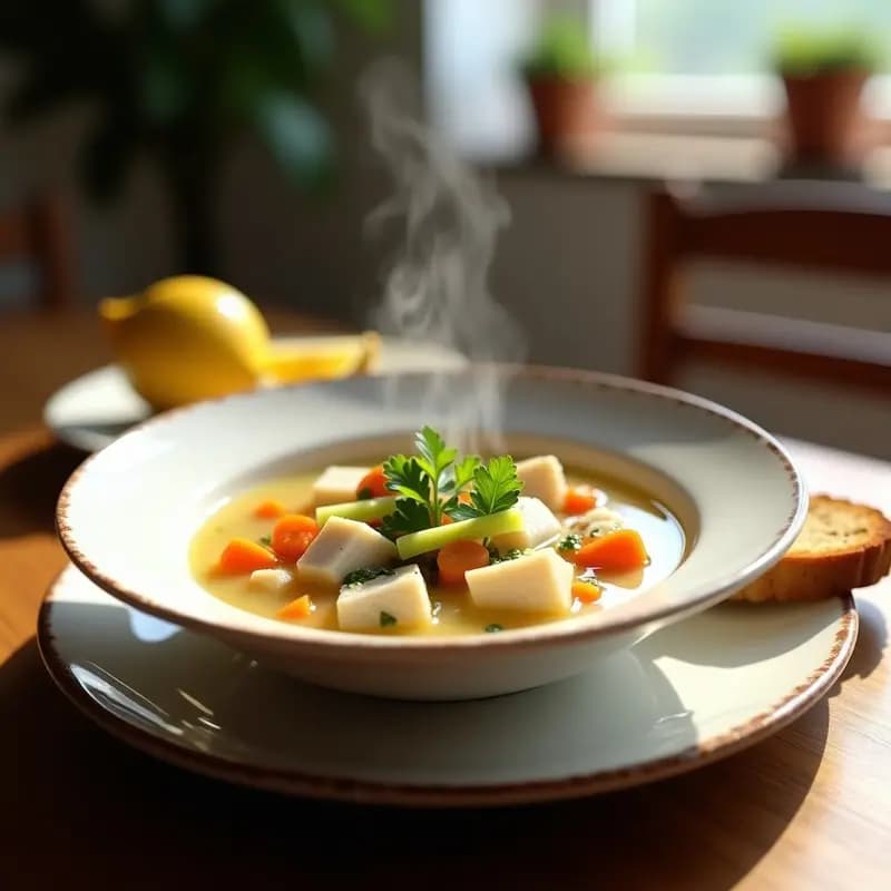 Sopa de Pescado Blanco: Receta Express en Olla con Aroma a Mar en 20 Minutos