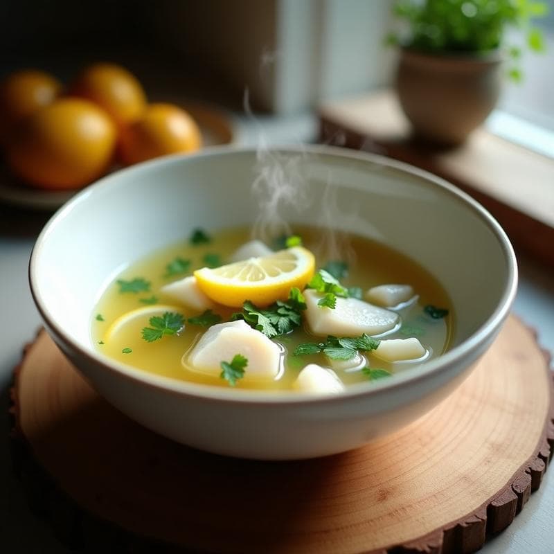 Sopa de Pescado con Cilantro y Limón: Receta Express en 20 Minutos con Sabores Costero