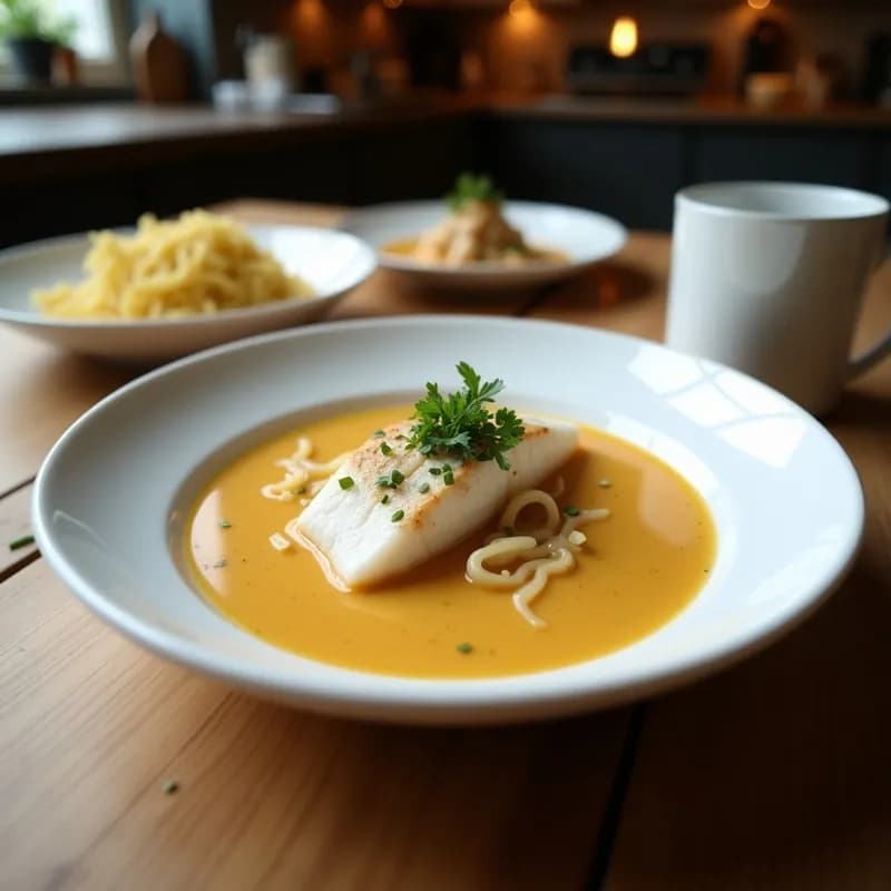 Sopa de Pescado con Leche de Coco y Leche de Tigre: Receta Peruana en 25 Minutos