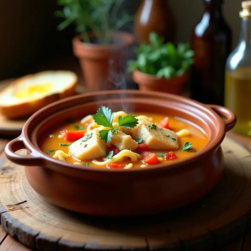 Sopa de pescado con fideos y ñoras: Receta costera llena de sabor y fácil de preparar