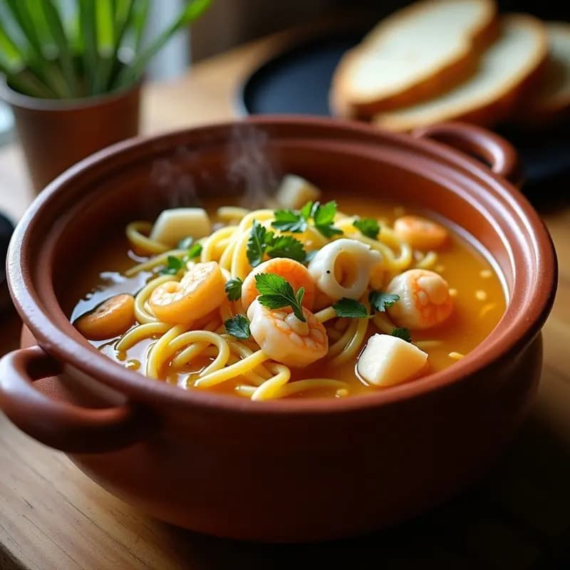 Sopa de pescado con fideos: Receta costera española económica y nutritiva