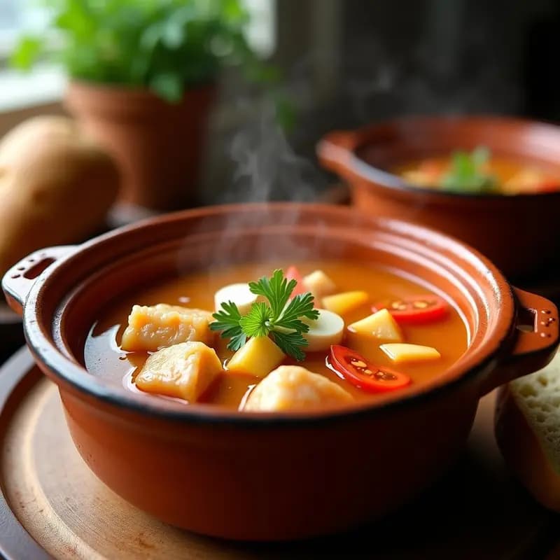 Sopa de Pescado Fresco con Tomate y Ajo: Receta Costera Express y reconfortante