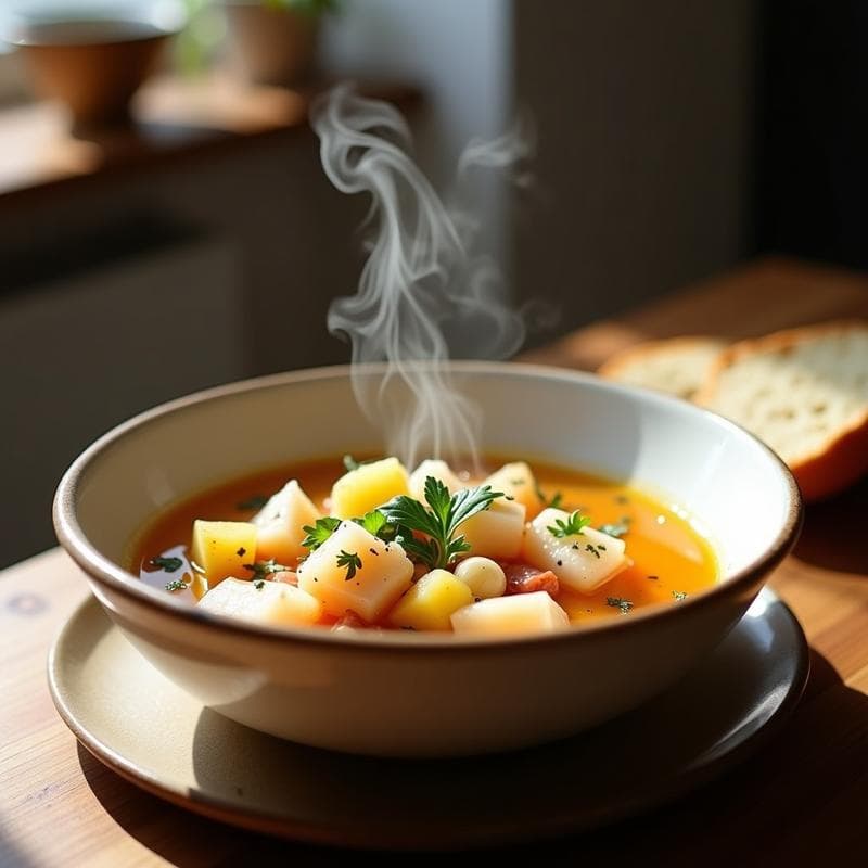 Sopa de Pescado Gallega: Receta Tradicional en Airfryer con Toque Moderno