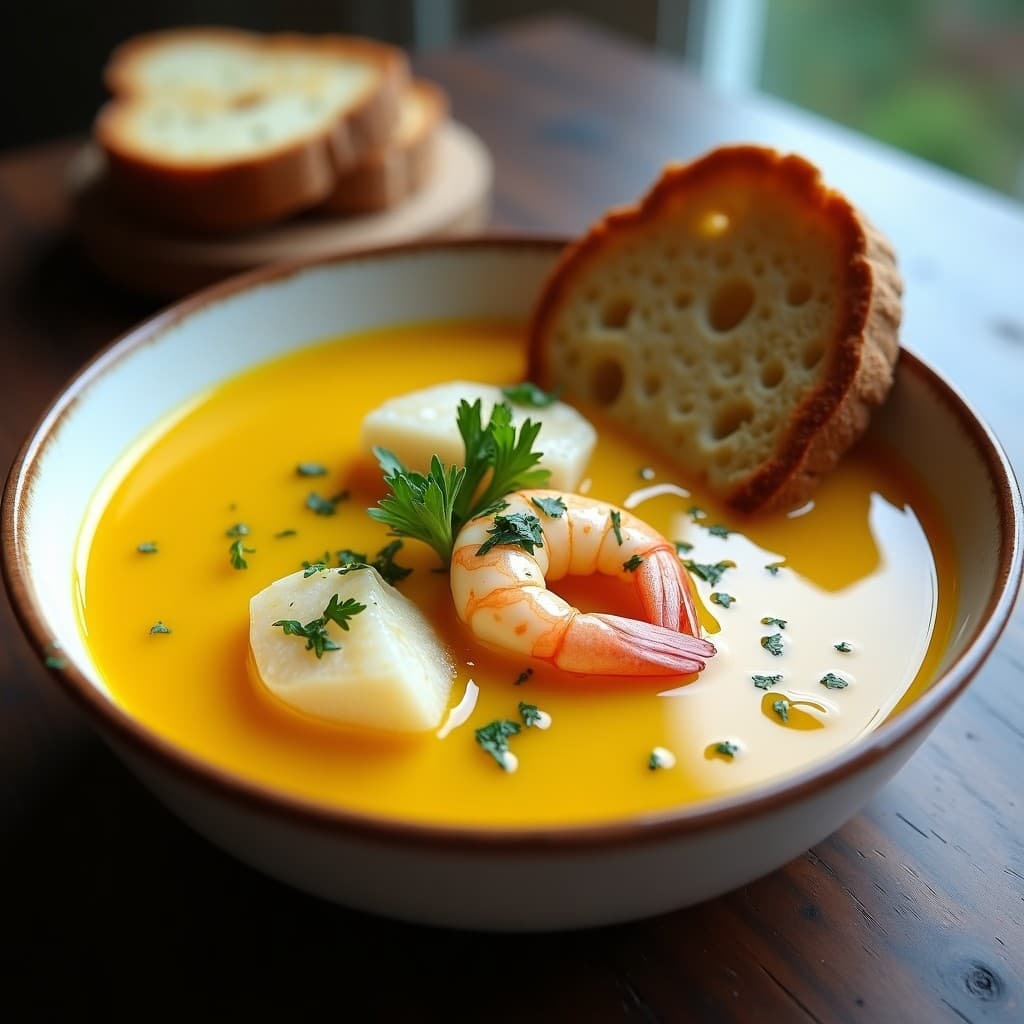 Sopa de Pescado y Hinojo con Azafrán: Receta Española en Thermomix Sin Lactosa