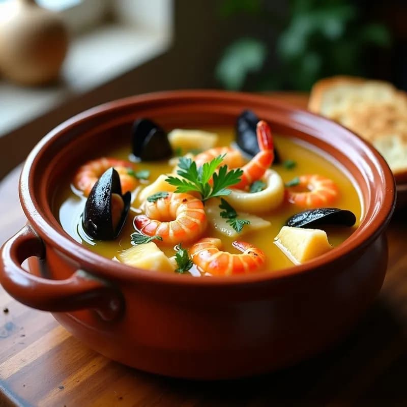 Sopa de Pescado y Marisco: Receta en Olla Express en 20 Minutos con Sabor Costero