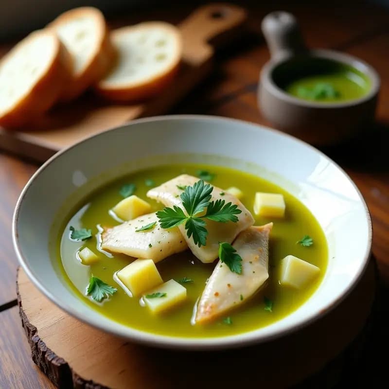 Sopa de Pescado con Mojo Verde Canario: Receta Tradicional en 30 Minutos