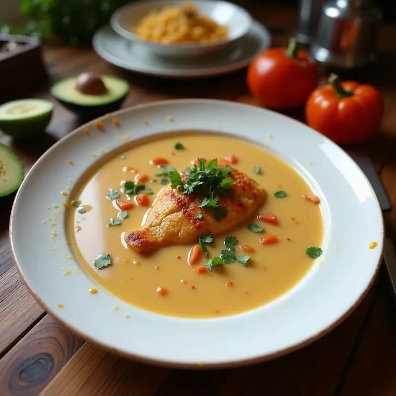 Sopa Paraguaya de Pescado: Receta Tradicional Ky Sopará con Leche de Coco
