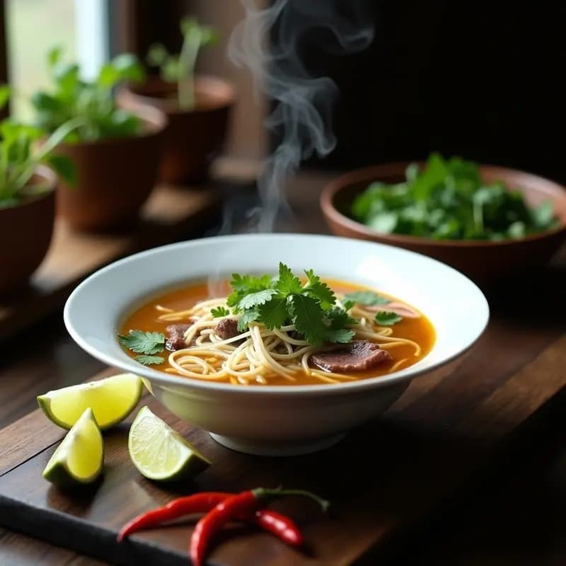 Sopa de Pho con Caldo de Huesos y Hierbas Frescas: Receta Vietnamita Detox y Alta en Colágeno