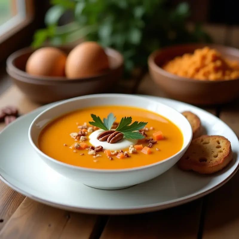 Sopa de Phoebe (de Friends) con Pan de Jengibre: Receta Americana Reconfortante