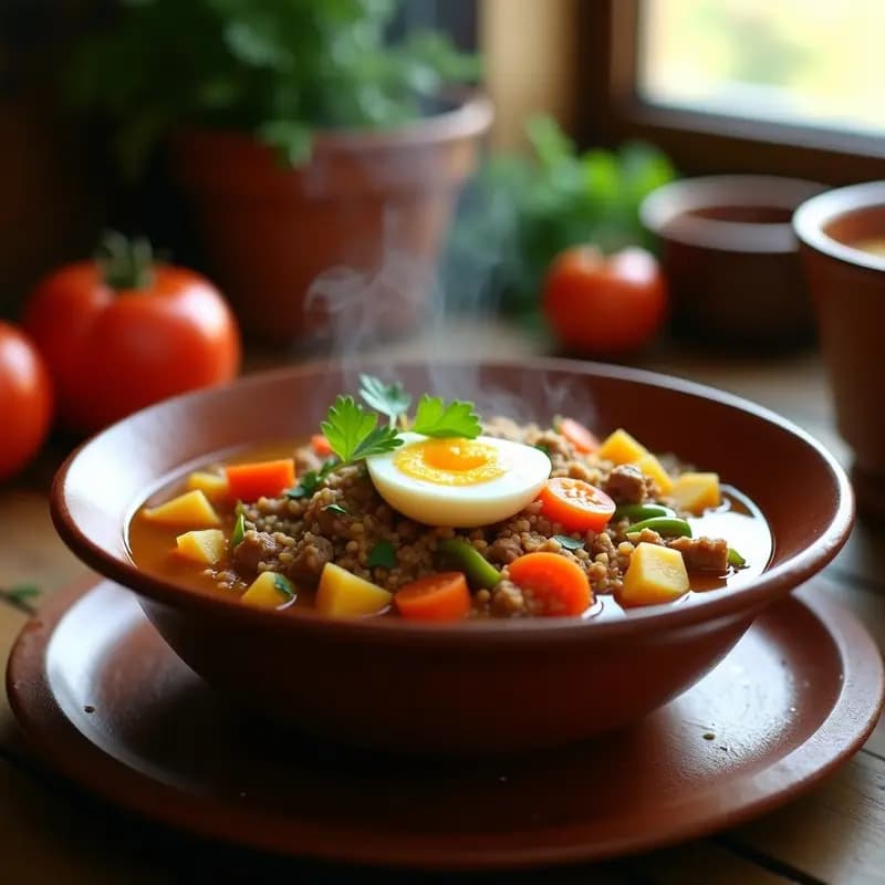 Sopa de Picadillo: Receta Canaria con Carne, Fideos y Verduras