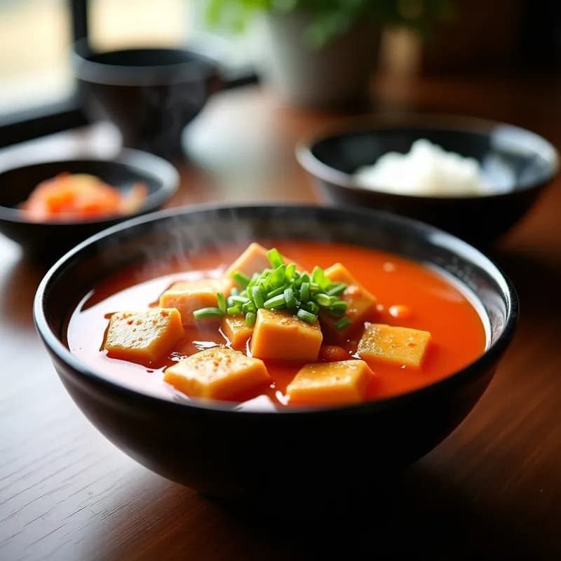 Sopa Picante Coreana de Kimchi y Tofu: Receta Auténtica en 25 Minutos