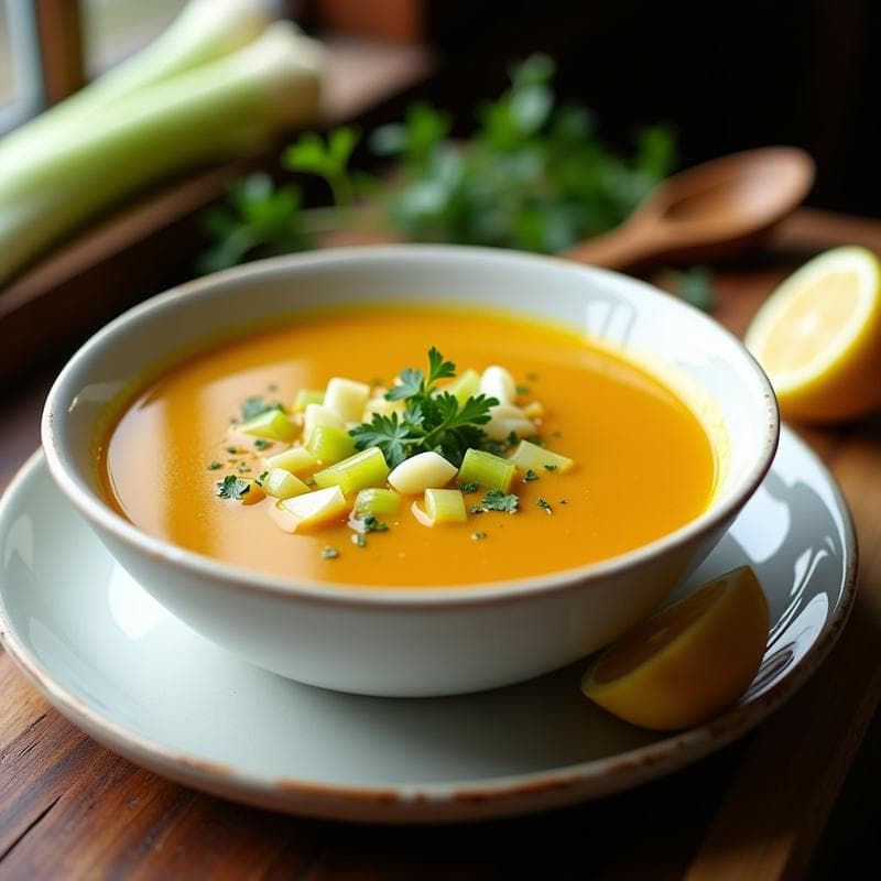 Sopa de Puerro y Apio con Toque de Cúrcuma: Receta Detox en Olla Express