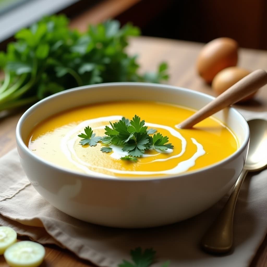 Sopa de Puerros y Patata con Toque de Curry: Receta en Thermomix y Sin Lácteos