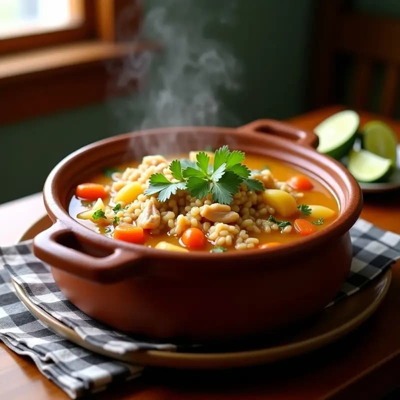 Asopao de Pollo Puertorriqueño: Receta Tradicional en 30 Minutos con Arroz y Hierbas