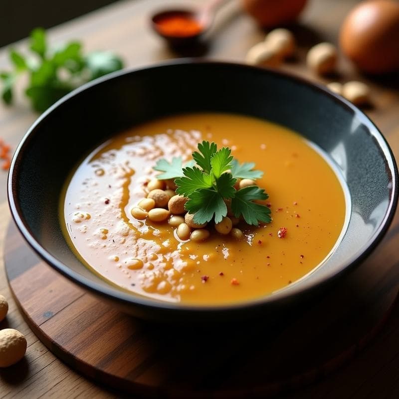 Sopa de Rábano Africano y Cacahuete: Receta Vegana de África Occidental en Thermomix
