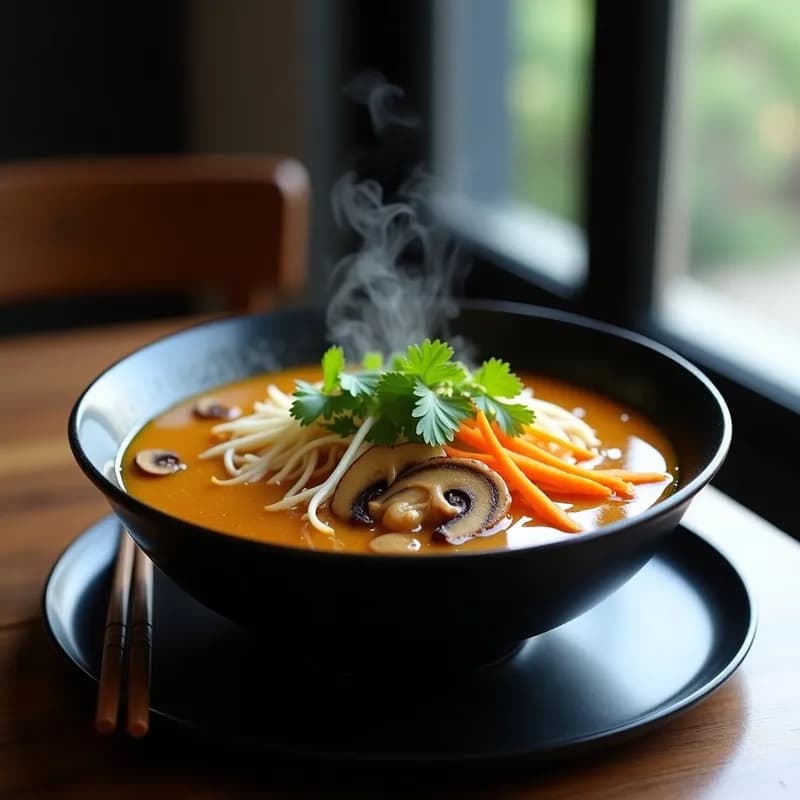 Sopa Ramen Vegana: Receta en Airfryer con Toque Umami en 25 Minutos